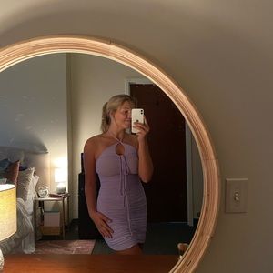 Hello Molly Mini Dress in Lavender!